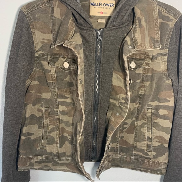 Wallflower Denim Camo Hoodie - Picture 4 of 11